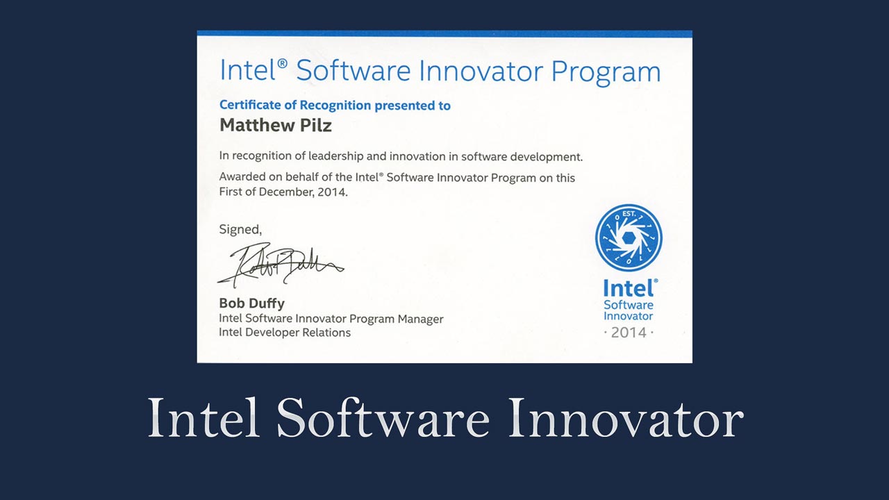 Intel Software Innovator
